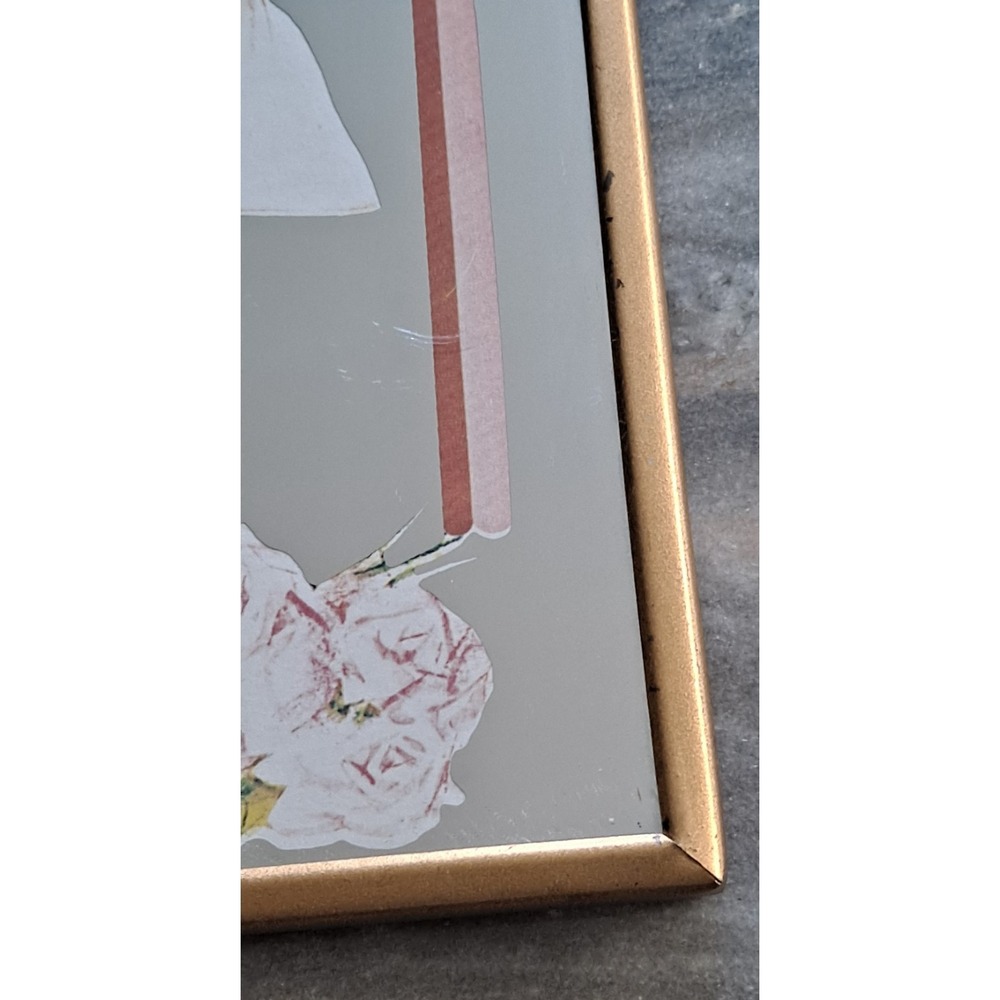 Vintage Josephine Currie 1970s Victorian Lady Mirror Wall Hanging MCM Art Deco - Picture 4 of 9